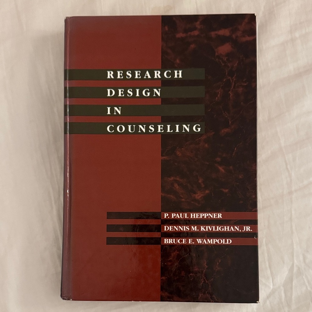Research Design in Counseling Book